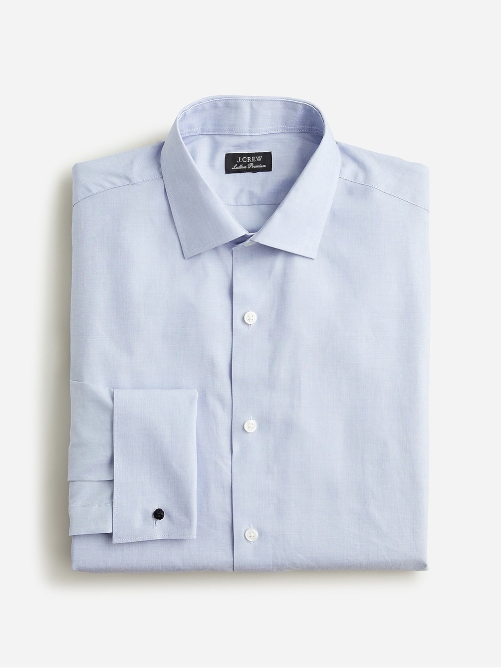 J. CREW Ludlow Premium fine cotton french cuff dress shirt Blue 15/34 NWD $148